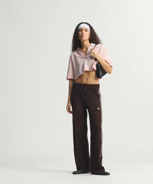 adidas(アディダス)の「adidas KNITTED CROCHET FIREBIRD TRACKPANTS / アディダス ニット クロッシュ ファイヤーバード トラックパンツ(その他パンツ・レディース・ブラウン・L/M/S)」の16枚目の写真