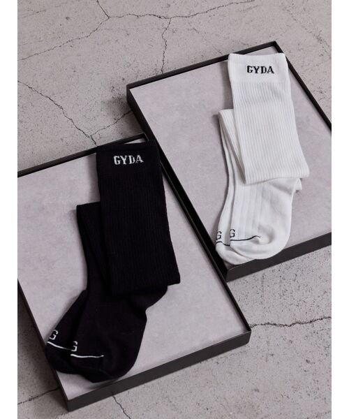 GYDA（ジェイダ）の「GYDA SHEER LOOSE SOX（ソックス/靴下・レディース・オフホワイト/ブラック・FREE）」の3枚目の写真