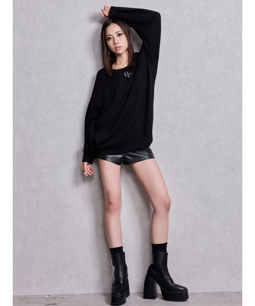 GYDA（ジェイダ）の「GYDA SHEER LOOSE SOX（ソックス/靴下・レディース・オフホワイト/ブラック・FREE）」の5枚目の写真