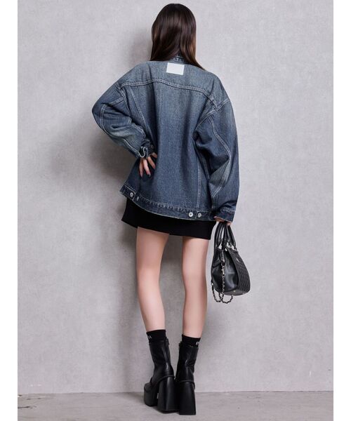 GYDA（ジェイダ）の「GYDA SHEER LOOSE SOX（ソックス/靴下・レディース・オフホワイト/ブラック・FREE）」の9枚目の写真