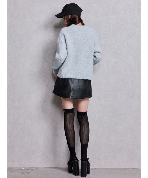 GYDA（ジェイダ）の「GYDA SHEER LOOSE SOX（ソックス/靴下・レディース・オフホワイト/ブラック・FREE）」の11枚目の写真