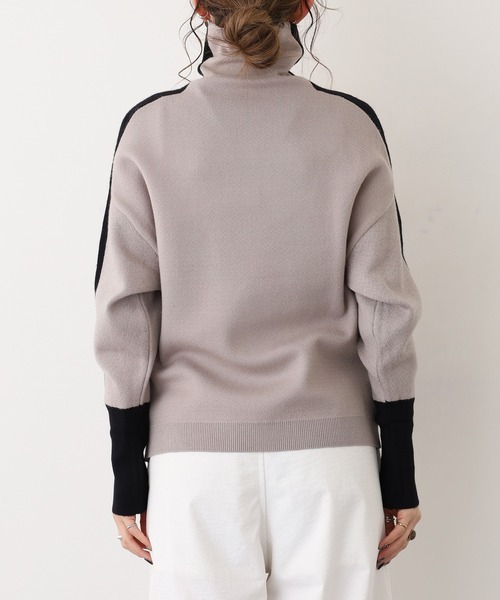 A.N.L ショルダーラインハイネックニット（ニット/セーター）｜A.N.L