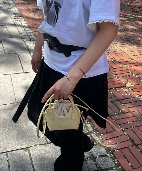 mur(ミュール)の「Maree Bag mini (8color)(メッセンジャーバッグ・レディース・ブラック/ダークブラウン/ブラウン/シルバー/イエロー/アイボリー/Cream/バーガンディー・FREE)」の14枚目の写真
