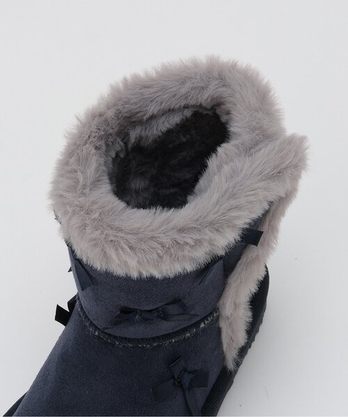 petit main（プティマイン）の「リボンムートン（ブーツ・キッズ・ネイビー/ラベンダー・18cm/19cm/16cm/15cm/17cm/14cm）」の10枚目の写真