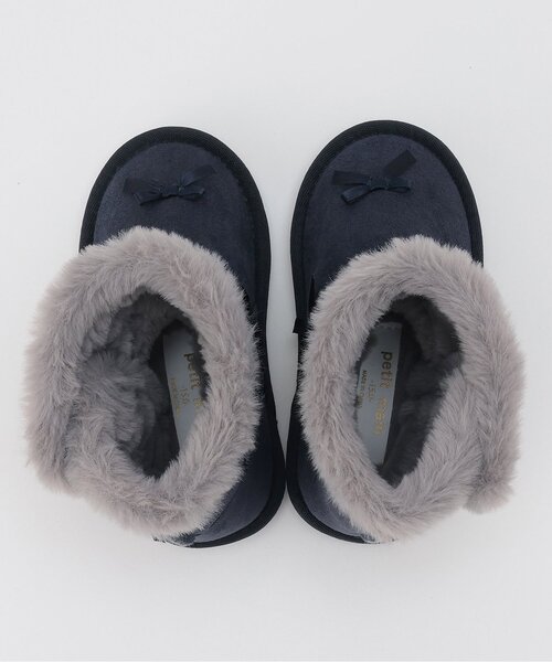 petit main（プティマイン）の「リボンムートン（ブーツ・キッズ・ネイビー/ラベンダー・18cm/19cm/16cm/15cm/17cm/14cm）」の6枚目の写真