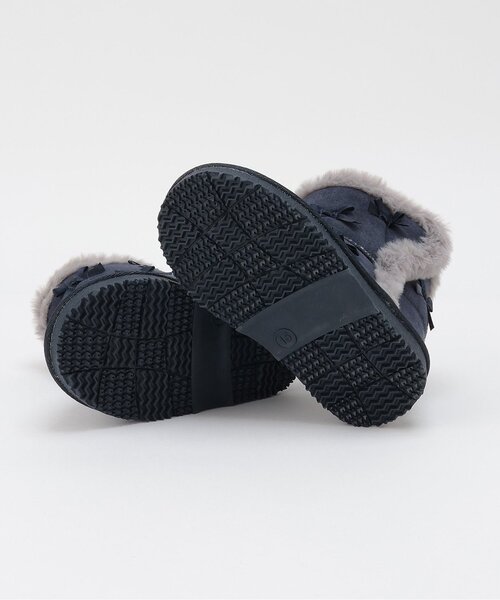 petit main（プティマイン）の「リボンムートン（ブーツ・キッズ・ネイビー/ラベンダー・18cm/19cm/16cm/15cm/17cm/14cm）」の7枚目の写真