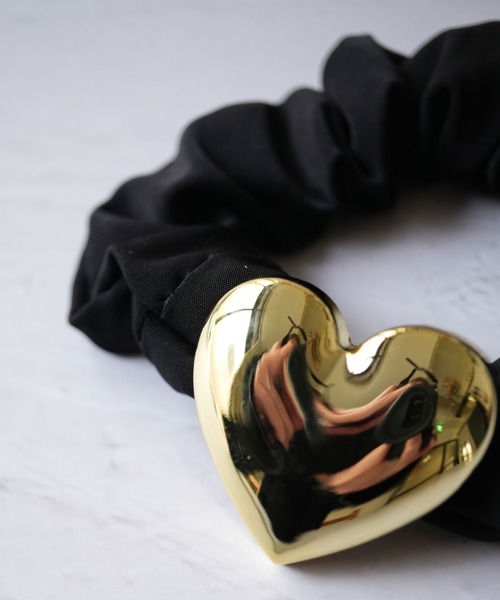 Port（ポート）の「【 Port / ポート 】 シルバー＆ゴールド メタルパーツ付 ブラック シュシュ #（ヘアゴム・レディース・シルバー系その他/ゴールド系その他/ブラック/ゴールド/シルバー・FREE）」の13枚目の写真