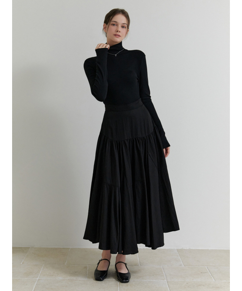 RE_L(リエル)の「Vanilla shirring skrit (black)(スカート・レディース・その他・SMALL/MEDIUM)」の5枚目の写真