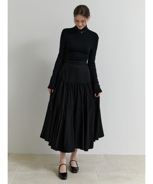 RE_L(リエル)の「Vanilla shirring skrit (black)(スカート・レディース・その他・SMALL/MEDIUM)」の6枚目の写真