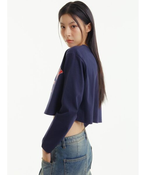 UNKNOWN PLANET(アンノウンプラネット)の「バスティロゴクロップTネイビー(Tシャツ/カットソー・レディース・その他・FREE)」の3枚目の写真