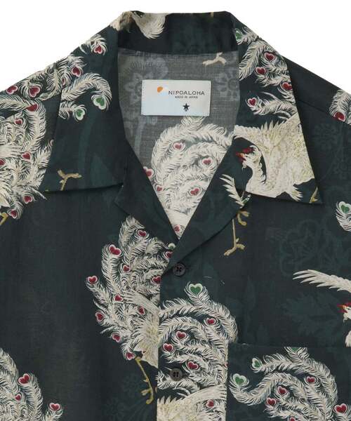 NIPOALOHA 鳳凰LONG SLEEVE WOOL SHIRT NIPOALOHA】鳳凰-PHOENIX LONG SLEEVE WOOL SHIRT 【公式通販】