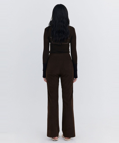 WNDERKAMMER（ブンダーカンマー）の「Knit Rib Half Turtleneck T-shirt_Brown（Tシャツ/カットソー・レディース・その他・SMALL）」の3枚目の写真