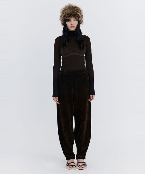 WNDERKAMMER（ブンダーカンマー）の「Knit Rib Half Turtleneck T-shirt_Brown（Tシャツ/カットソー・レディース・その他・SMALL）」の9枚目の写真