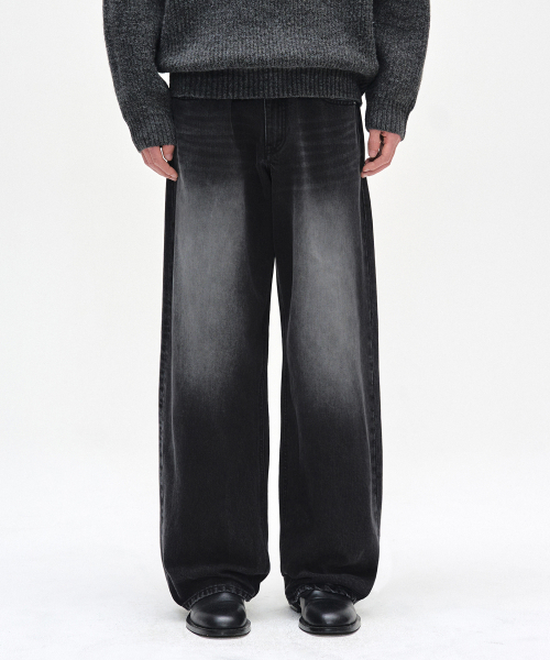 DECET（デケト）の「[CALIK DENIM]Mid Rise Wide Jeans DCPT027PBlackB（デニムパンツ・レディース・その他・34/26/28/30/32）」の2枚目の写真