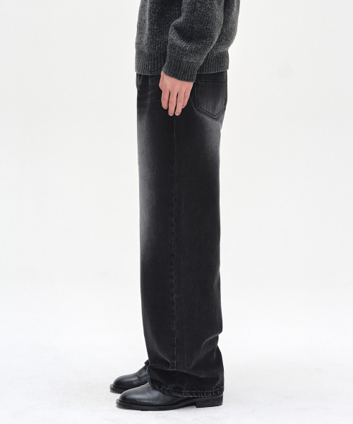 DECET（デケト）の「[CALIK DENIM]Mid Rise Wide Jeans DCPT027PBlackB（デニムパンツ・レディース・その他・34/26/28/30/32）」の3枚目の写真