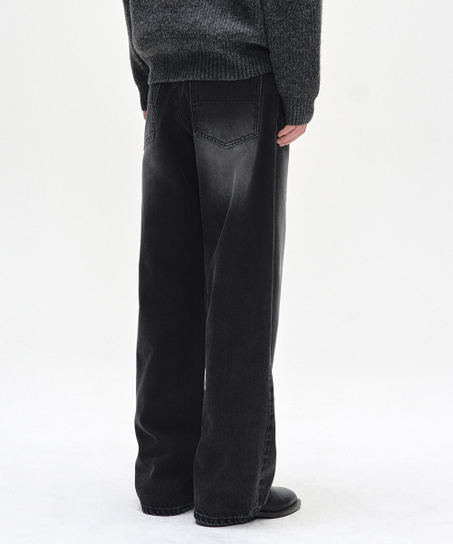 DECET（デケト）の「[CALIK DENIM]Mid Rise Wide Jeans DCPT027PBlackB（デニムパンツ・レディース・その他・34/26/28/30/32）」の4枚目の写真