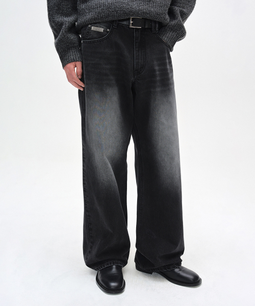 DECET（デケト）の「[CALIK DENIM]Mid Rise Wide Jeans DCPT027PBlackB（デニムパンツ・レディース・その他・34/26/28/30/32）」の6枚目の写真