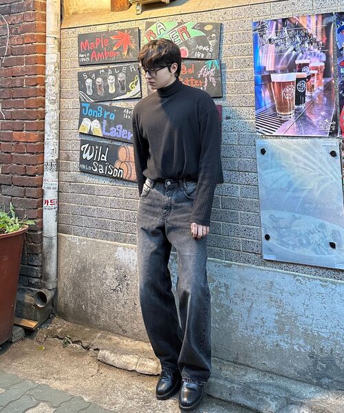 DECET（デケト）の「[CALIK DENIM]Mid Rise Wide Jeans DCPT027PBlackB（デニムパンツ・レディース・その他・34/26/28/30/32）」の15枚目の写真