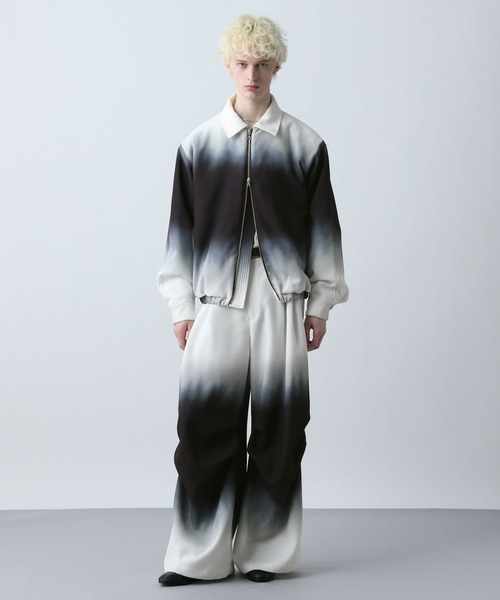 HARE（ハレ）の「グラデーションワイドパンツ(HARE)（その他パンツ・メンズ・グリーン系その他/ブラック系その他・FREE）」の4枚目の写真