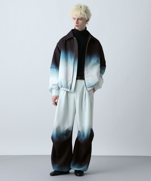 HARE（ハレ）の「グラデーションワイドパンツ(HARE)（その他パンツ・メンズ・グリーン系その他/ブラック系その他・FREE）」の8枚目の写真