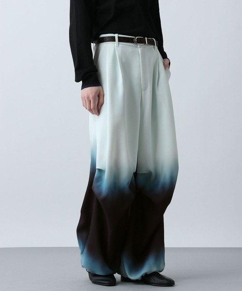HARE（ハレ）の「グラデーションワイドパンツ(HARE)（その他パンツ・メンズ・グリーン系その他/ブラック系その他・FREE）」の17枚目の写真