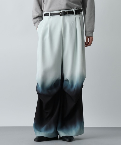 HARE（ハレ）の「グラデーションワイドパンツ(HARE)（その他パンツ・メンズ・グリーン系その他/ブラック系その他・FREE）」の18枚目の写真