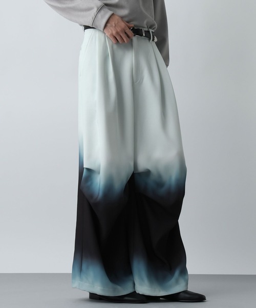 HARE（ハレ）の「グラデーションワイドパンツ(HARE)（その他パンツ・メンズ・グリーン系その他/ブラック系その他・FREE）」の19枚目の写真