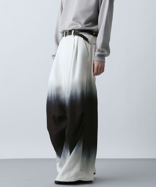 HARE（ハレ）の「グラデーションワイドパンツ(HARE)（その他パンツ・メンズ・グリーン系その他/ブラック系その他・FREE）」の13枚目の写真