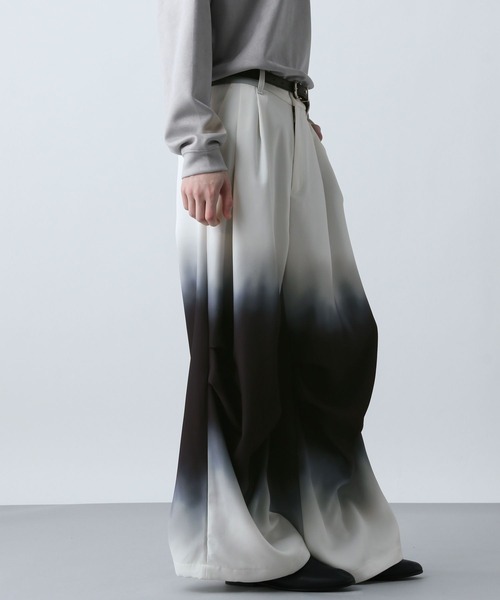 HARE（ハレ）の「グラデーションワイドパンツ(HARE)（その他パンツ・メンズ・グリーン系その他/ブラック系その他・FREE）」の14枚目の写真