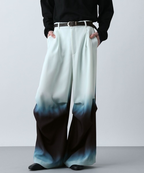 HARE（ハレ）の「グラデーションワイドパンツ(HARE)（その他パンツ・メンズ・グリーン系その他/ブラック系その他・FREE）」の15枚目の写真