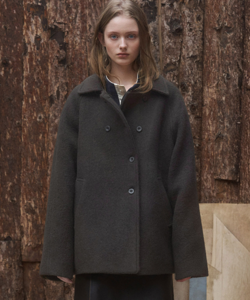ANDNEEDS(アンドニーズ)の「Olssen double breasted coat (dark brown)(チェスターコート・レディース・その他・SMALL/MEDIUM)」の3枚目の写真