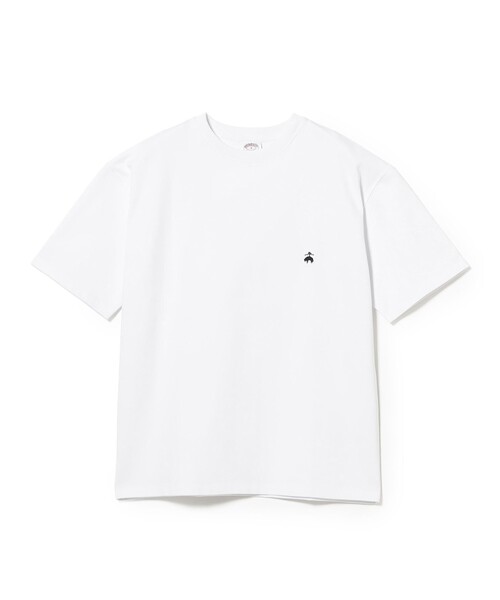 BEAMS F(ビームスエフ)の「Brooks Brothers / ヘビーウェイト Tシャツ(Tシャツ/カットソー・メンズ・ホワイト/ネイビー・MEDIUM/SMALL/LARGE)」の3枚目の写真