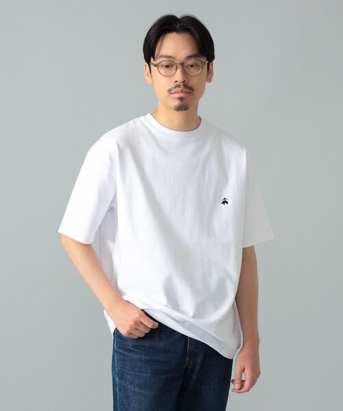BEAMS F(ビームスエフ)の「Brooks Brothers / ヘビーウェイト Tシャツ(Tシャツ/カットソー・メンズ・ホワイト/ネイビー・MEDIUM/SMALL/LARGE)」の13枚目の写真