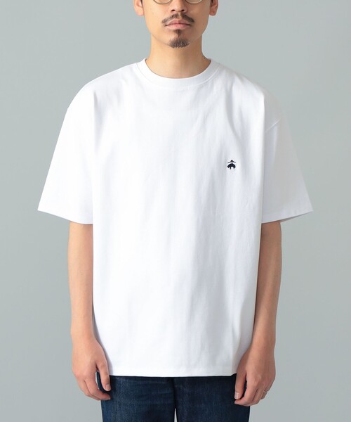 BEAMS F(ビームスエフ)の「Brooks Brothers / ヘビーウェイト Tシャツ(Tシャツ/カットソー・メンズ・ホワイト/ネイビー・MEDIUM/SMALL/LARGE)」の15枚目の写真