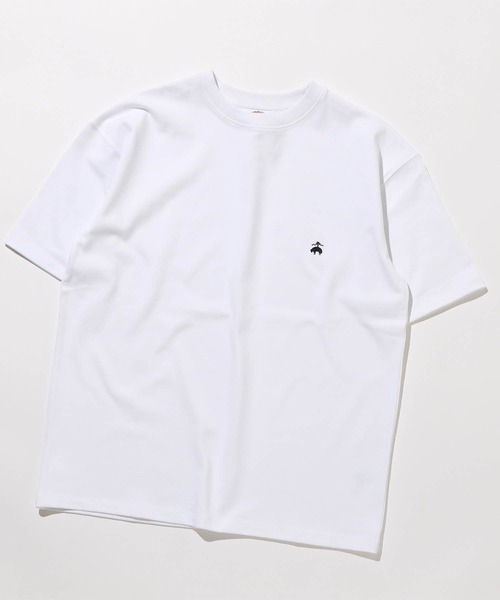 BEAMS F(ビームスエフ)の「Brooks Brothers / ヘビーウェイト Tシャツ(Tシャツ/カットソー・メンズ・ホワイト/ネイビー・MEDIUM/SMALL/LARGE)」の5枚目の写真