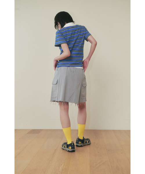 PLZPROJECT(プリーズプロジェクト)の「LAYERED CARGO SKIRT, SKY BLUE(スカート・レディース・その他・MEDIUM/SMALL)」の2枚目の写真