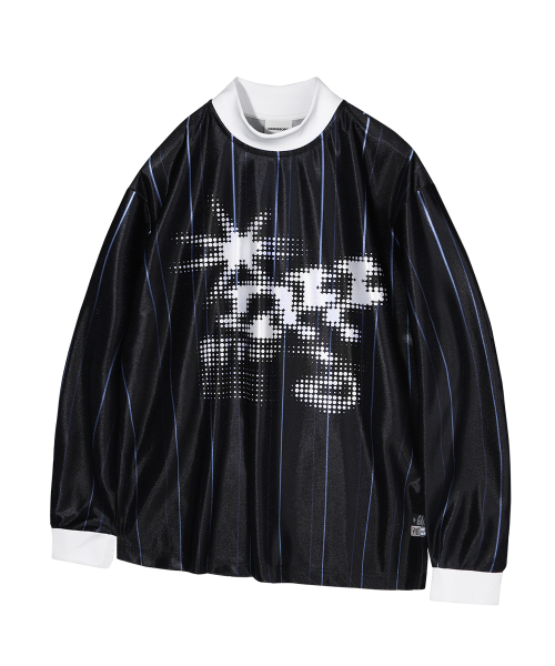 GAINSBORO(ゲインズボロ)の「オフエラー モックネック ロングスリーブ ジャージー_ストライプ(Tシャツ/カットソー・レディース・その他・MEDIUM/LARGE/X-LARGE)」の1枚目の写真
