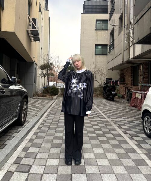 GAINSBORO(ゲインズボロ)の「オフエラー モックネック ロングスリーブ ジャージー_ストライプ(Tシャツ/カットソー・レディース・その他・MEDIUM/LARGE/X-LARGE)」の20枚目の写真