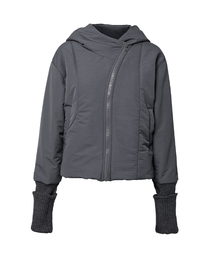 FLAREUP（フレアアップ）の「Hooded Asymmetrical Puffer Jacket (FL-053_Charcoal)（ダウンジャケット/コート）」