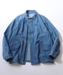 SITRY | Denim Short Mods Coat/オーバーサイズ デニムショートモッズコート デニムジャケット デニムシャツ ブルゾン(デニムジャケット)