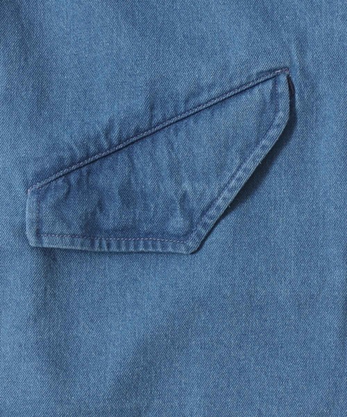 SITRY(シトリー)の「Denim Short Mods Coat/オーバーサイズ デニムショートモッズコート デニムジャケット デニムシャツ ブルゾン(デニムジャケット・メンズ・ネイビー/ブルー・LL/M/L)」の13枚目の写真
