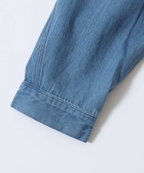 SITRY(シトリー)の「Denim Short Mods Coat/オーバーサイズ デニムショートモッズコート デニムジャケット デニムシャツ ブルゾン(デニムジャケット・メンズ・ネイビー/ブルー・LL/M/L)」の9枚目の写真