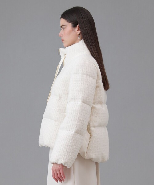 ANAYI（アナイ）の「ラティスツイードダウンコート（ダウンジャケット/コート・レディース・オフホワイト/ブラック・36/38）」の14枚目の写真