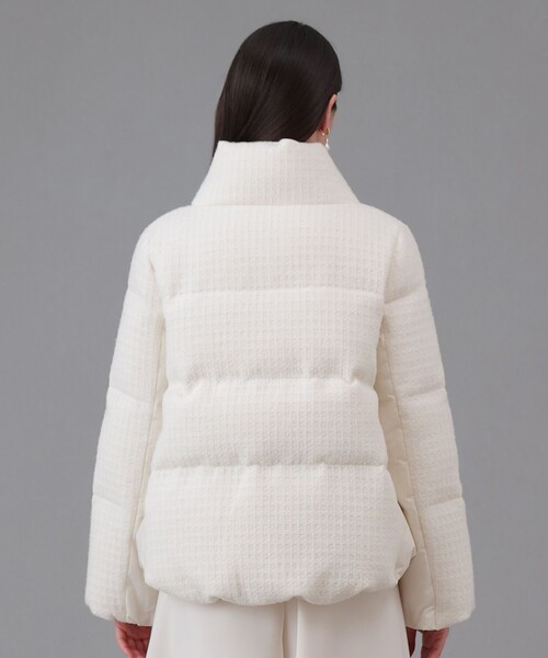 ANAYI（アナイ）の「ラティスツイードダウンコート（ダウンジャケット/コート・レディース・オフホワイト/ブラック・36/38）」の15枚目の写真