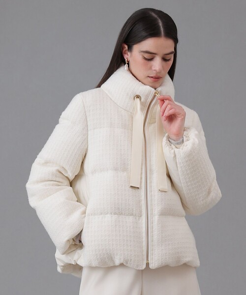 ANAYI（アナイ）の「ラティスツイードダウンコート（ダウンジャケット/コート・レディース・オフホワイト/ブラック・36/38）」の16枚目の写真