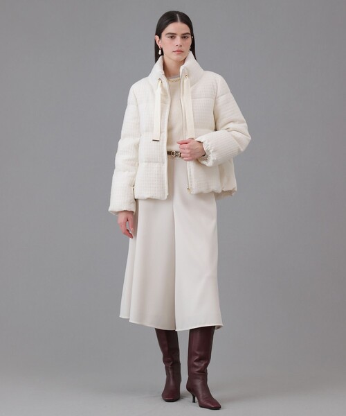 ANAYI（アナイ）の「ラティスツイードダウンコート（ダウンジャケット/コート・レディース・オフホワイト/ブラック・36/38）」の18枚目の写真