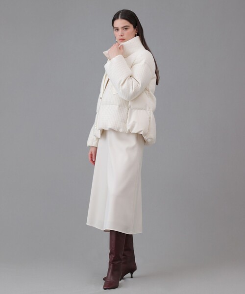 ANAYI（アナイ）の「ラティスツイードダウンコート（ダウンジャケット/コート・レディース・オフホワイト/ブラック・36/38）」の19枚目の写真