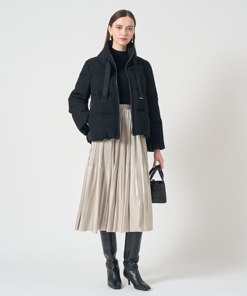 ANAYI（アナイ）の「ラティスツイードダウンコート（ダウンジャケット/コート・レディース・オフホワイト/ブラック・36/38）」の12枚目の写真