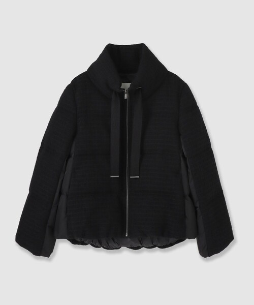 ANAYI（アナイ）の「ラティスツイードダウンコート（ダウンジャケット/コート・レディース・オフホワイト/ブラック・36/38）」の5枚目の写真