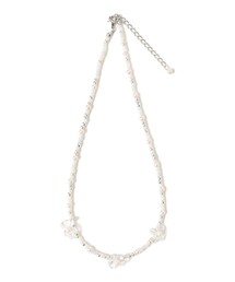 Ray BEAMS | パール＆フラワー ネックレス(ネックレス)